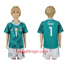 Tyskland Fodboldtrøjer Neuer 1 Børn Udebanesæt VM 2018